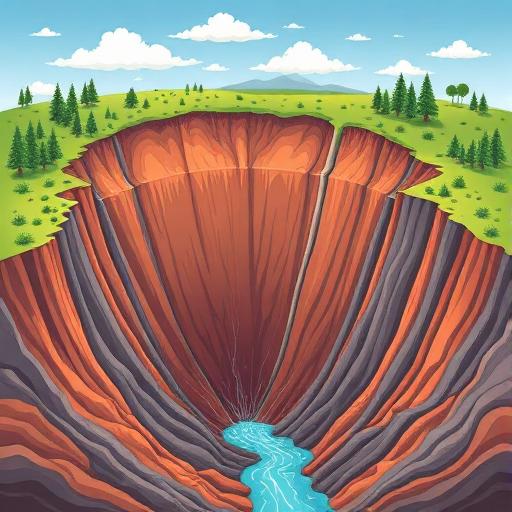 AI Generated Illustration for Deep-seated landslide - Complete Guide