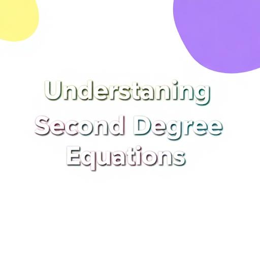 AI Generated Illustration for Understanding Second Degree Equations Simplified