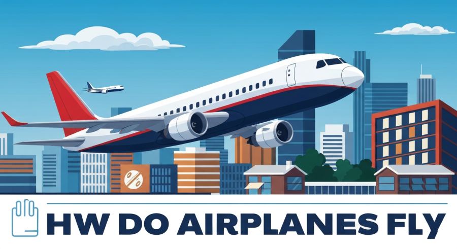 AI Generated Illustration for How Do Airplanes Fly