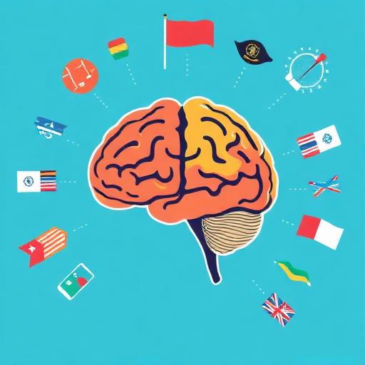 AI Generated Illustration for Benefits of Multilingualism on the Brain