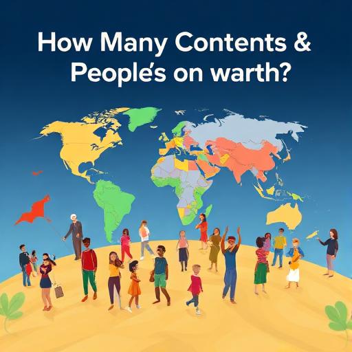 AI Generated Illustration for How Many Continents, Countries & People Are on Earth?