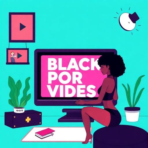 AI Generated Illustration for Understanding Black Porn Videos Simply