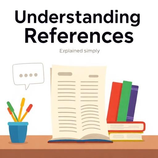 AI Generated Illustration for Understanding References: Explained Simply