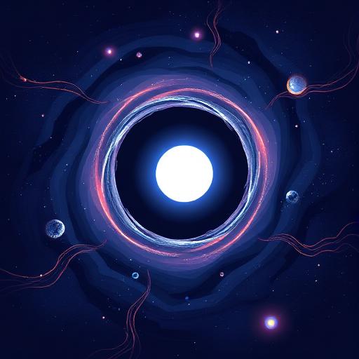AI Generated Illustration for What Are Black Holes and How Do They Form? The Truth