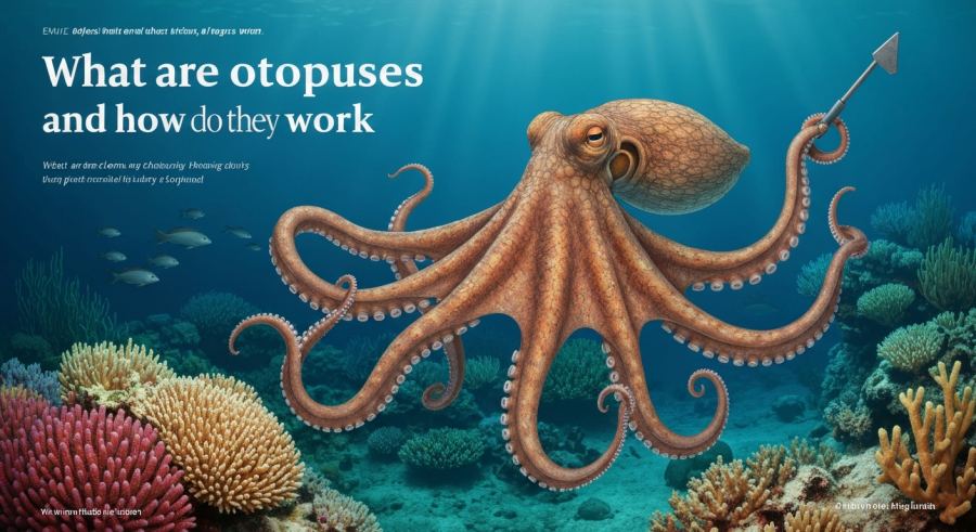 AI Generated Illustration for What Are Octopuses and How Do They Work?