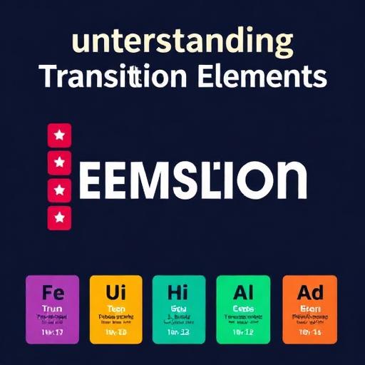 AI Generated Illustration for Understanding Transition Elements, Lanthanides, and Actinides