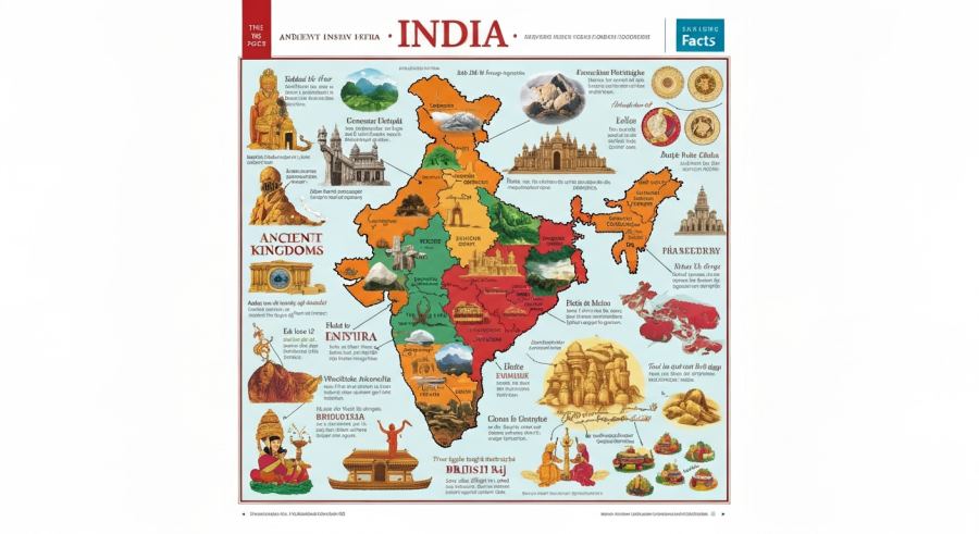 AI Generated Illustration for What Is India: Geography, History, and Basic Facts