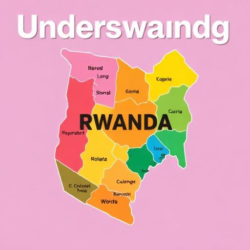 AI Generated Illustration for Understanding the Map of Rwanda