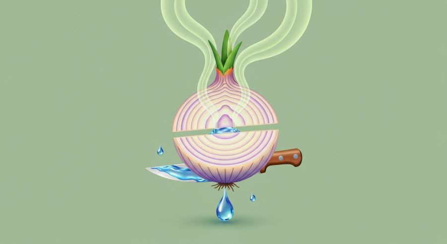 AI Generated Illustration for Why Do Onions Make You Cry